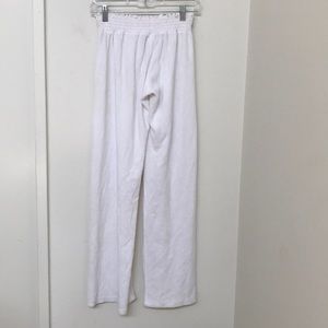 Long white juicy couture velour pants
